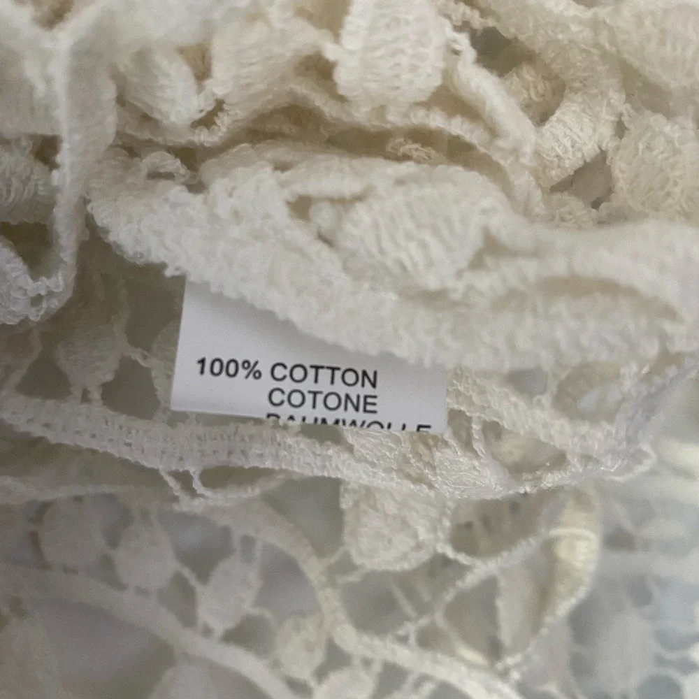 Beautiful 100% Cotton Lace Pattern Top